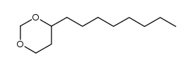 4-octyl-1,3-dioxane结构式