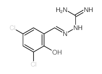 Hydrazinecarboximidamide,2-[(3,5-dichloro-2-hydroxyphenyl)methylene]- structure