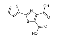 2-thiophen-2-yl-thiazole-4,5-dicarboxylic acid Structure