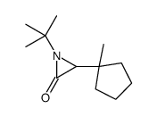 1-tert-butyl-3-(1-methylcyclopentyl)aziridin-2-one Structure