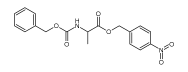 N-Benzyloxycarbonyl-D,L-alanine 4-nitrobenzyl ester结构式