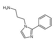 3-(2-phenyl-1H-imidazol-1-yl)propanamine结构式