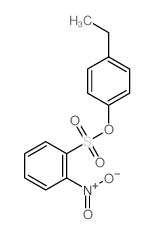 Benzenesulfonic acid,2-nitro-, 4-ethylphenyl ester结构式