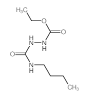 Hydrazinecarboxylicacid, 2-[(butylamino)carbonyl]-, ethyl ester结构式