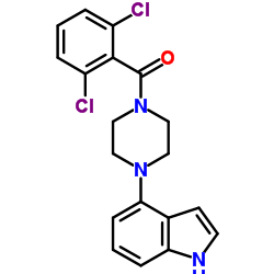 (2,6-dichlorophenyl)[4-(1H-indol-4-yl)piperazino]methanone结构式