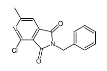 2-benzyl-4-chloro-6-methyl-2,3-dihydro-1H-pyrrolo[3,4-c]pyridine-1,3-dione结构式