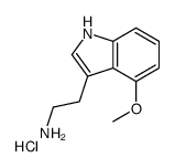 2-(4-methoxy-1H-indol-3-yl)ethylazanium,chloride Structure