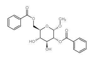 METHYL-2,6-DI-O-BENZOYL-ALPHA-D-GLUCOPYRANOSIDE结构式