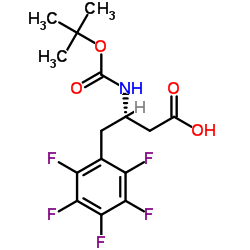 BOC-(S)-3-AMINO-4-PENTAFLUOROPHENYLBUTANOIC ACID Structure