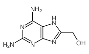 9H-Purine-8-methanol,2,6-diamino- structure