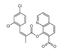 (7-nitroquinolin-8-yl) (E)-3-(2,4-dichlorophenyl)-2-methylprop-2-enoate Structure