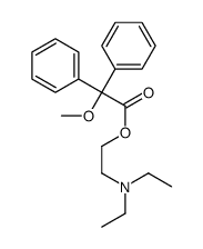 2-(diethylamino)ethyl 2-methoxy-2,2-diphenylacetate Structure