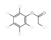 Acetic acid, 2-chloro-,2,3,4,5,6-pentachlorophenyl ester structure