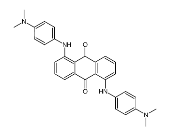 1,5-bis[[4-(dimethylamino)phenyl]amino]anthraquinone结构式