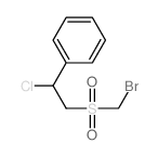 Benzene,[2-[(bromomethyl)sulfonyl]-1-chloroethyl]- structure