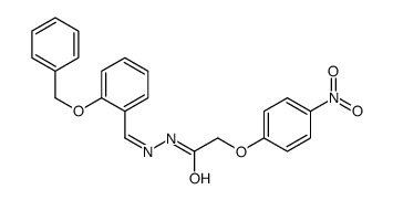 2-(4-nitrophenoxy)-N-[(E)-(2-phenylmethoxyphenyl)methylideneamino]acetamide Structure