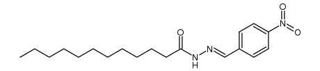 N'-(4-nitrobenzylidene)dodecanehydrazide Structure