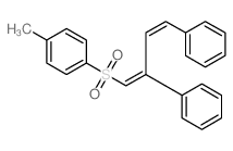 Benzene,1-[(2,4-diphenyl-1,3-butadien-1-yl)sulfonyl]-4-methyl- structure