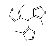 tris(2-methylthiophen-3-yl)phosphane Structure