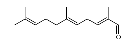 2,6,10-trimethyl-2,5,9-undecanetriene-1-aldehyde Structure