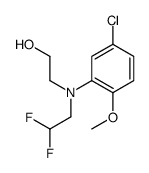 Ethanol, 2-(5-chloro-2-methoxyphenyl)(2,2-difluoroethyl)amino- Structure