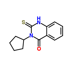 4(3H)-quinazolinone, 3-cyclopentyl-2-mercapto- structure