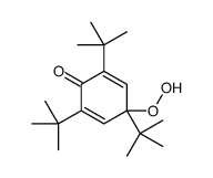 2,4,6-tritert-butyl-4-hydroperoxycyclohexa-2,5-dien-1-one结构式