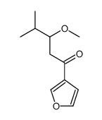 1-(furan-3-yl)-3-methoxy-4-methylpentan-1-one Structure