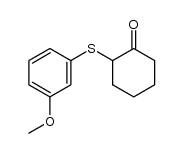 2-(m-methoxyphenylthio)cyclohexanone结构式