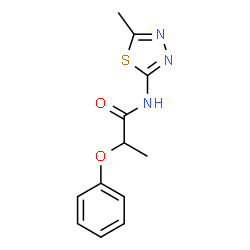 N-(5-Methyl-1,3,4-thiadiazol-2-yl)-2-phenoxypropanamide Structure