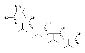 (2S)-2-[[(2S)-2-[[(2S)-2-[[(2S)-2-[[(2S)-2-amino-3-methylbutanoyl]amino]-3-methylbutanoyl]amino]-3-methylbutanoyl]amino]-3-methylbutanoyl]amino]-3-methylbutanoic acid结构式