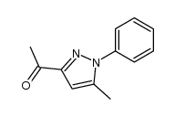 1-(5-methyl-1-phenyl-1H-pyrazol-3-yl)-ethanone Structure