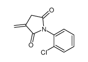 1-(2-chlorophenyl)-3-methylidenepyrrolidine-2,5-dione结构式