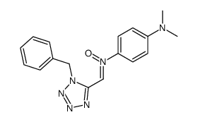 N-<(1-Benzyl-5-tetrazolyl)methylen>-4-(dimethylamino)anilin-N-oxid结构式