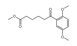 methyl 6-(2,5-dimethoxyphenyl)-6-oxohexanoate结构式