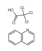 quinoline, salt of/the/ trichloroacetic acid Structure