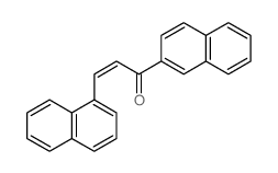 3-naphthalen-1-yl-1-naphthalen-2-yl-prop-2-en-1-one结构式