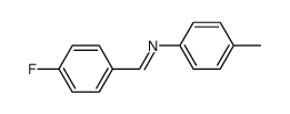 4-fluorobenzylidene-4-methylaniline Structure