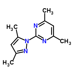 2-(3,5-Dimethyl-pyrazol-1-yl)-4,6-dimethyl-pyrimidine Structure