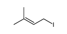 1-iodo-3-methylbut-2-ene Structure