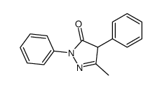 5-Methyl-2,4-diphenyl-2,4-dihydro-3H-pyrazol-3-one结构式