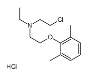 N-(2-chloroethyl)-2-(2,6-dimethylphenoxy)-N-ethylethanamine,hydrochloride Structure