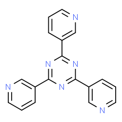 2,4,6-三(3-吡啶基)-1,3,5-三嗪结构式