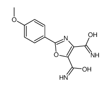 2-(4-methoxyphenyl)-1,3-oxazole-4,5-dicarboxamide结构式