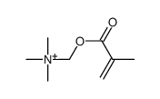 trimethyl(2-methylprop-2-enoyloxymethyl)azanium结构式