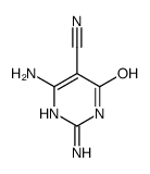 2,6-diamino-4-oxo-1H-pyrimidine-5-carbonitrile结构式