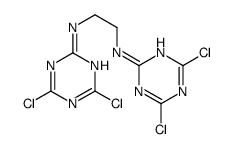 N,N'-bis(4,6-dichloro-1,3,5-triazin-2-yl)ethane-1,2-diamine Structure