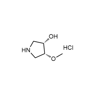 (3S,4R)-4-Methoxypyrrolidin-3-ol hydrochloride structure