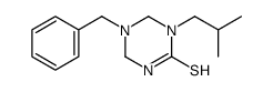 5-benzyl-1-(2-methylpropyl)-1,3,5-triazinane-2-thione Structure