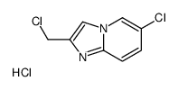 6-CHLORO-2-(CHLOROMETHYL)IMIDAZO[1,2-A]PYRIDINE HYDROCHLORIDE结构式